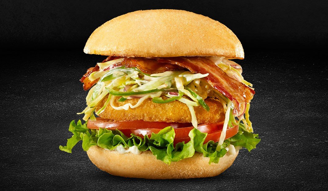 Crispy Chicken Burger with bacon | Olymel