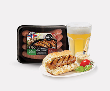 Duo saucisses Italienne douce et forte Olymel gourmet