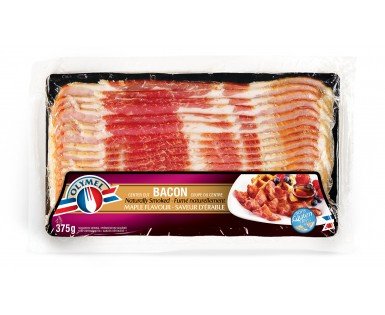 Bacon fumé naturellement à saveur d'érable