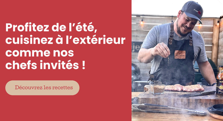 Profitez de l'été, cuisinez à l'extérieur comme nos chefs invités !