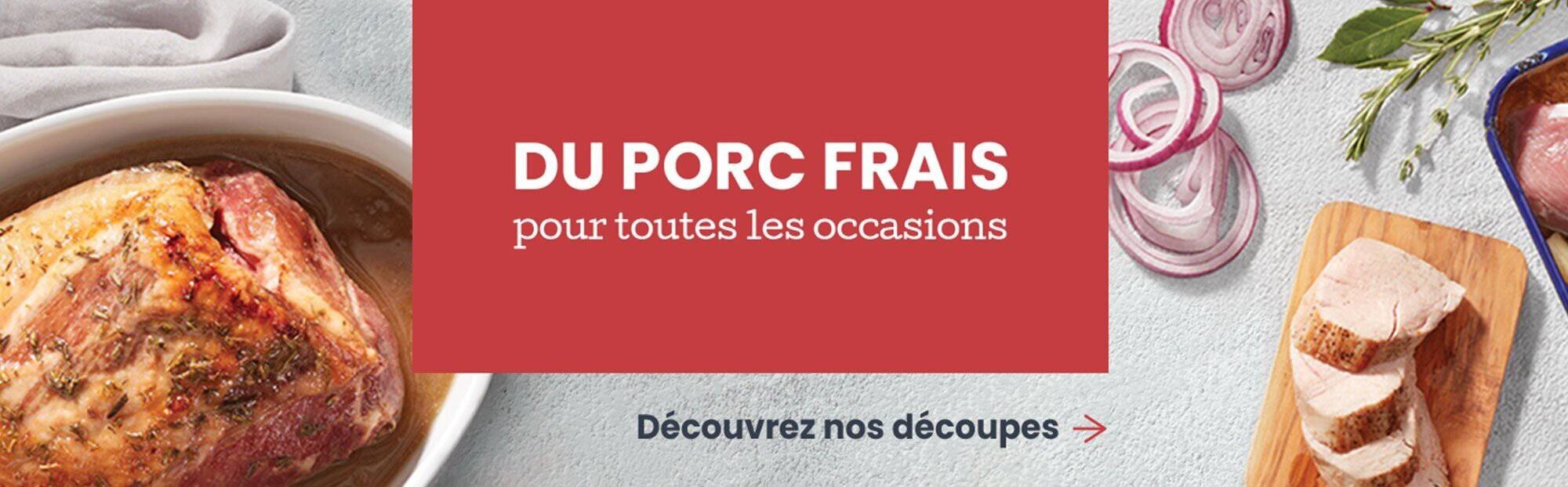 Du porc frais pour toutes les occasions