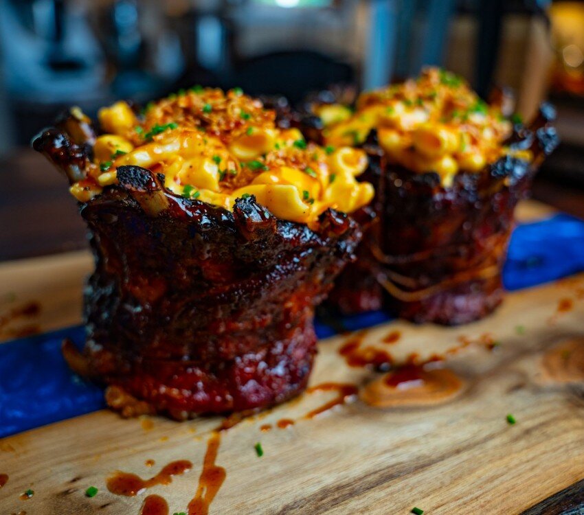 Rib Crown Stuffed with Mac ‘N' Cheese