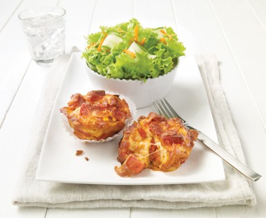 Muffins pizza au pepperoni