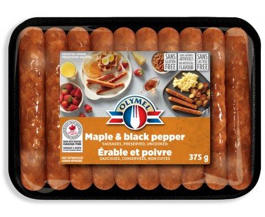 Maple and Black Pepper Sausages