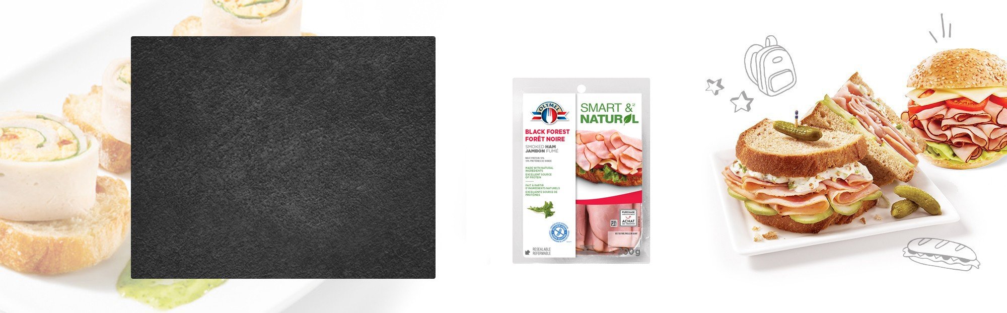Shaved Black Forest Smoked Ham Olymel Smart & Natural