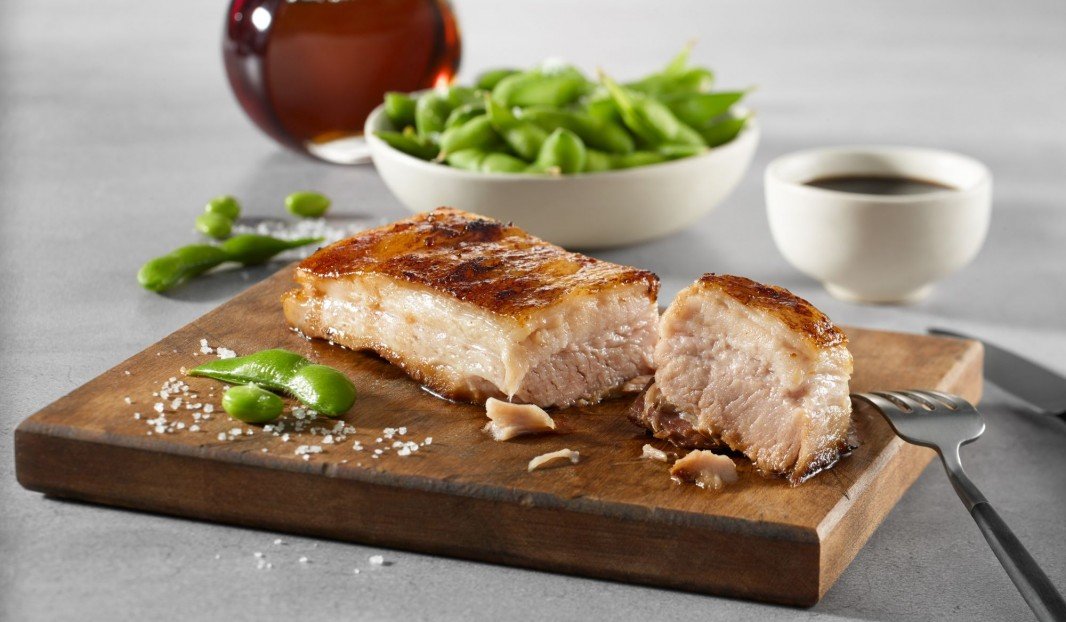 Braised Pork Belly with Maple Glaze