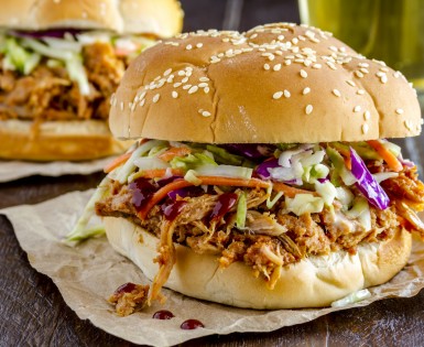 Sandwich sud ouest à l'effiloché de porc