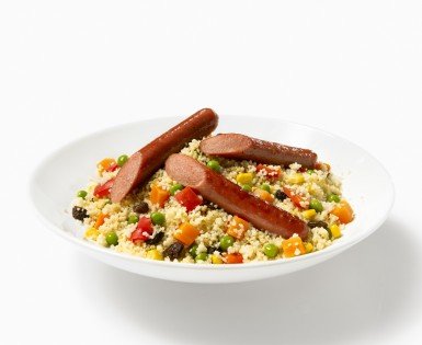 Couscous de saucisses fumées