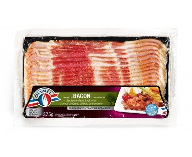 Bacon à saveur de fumée de bois de pommier