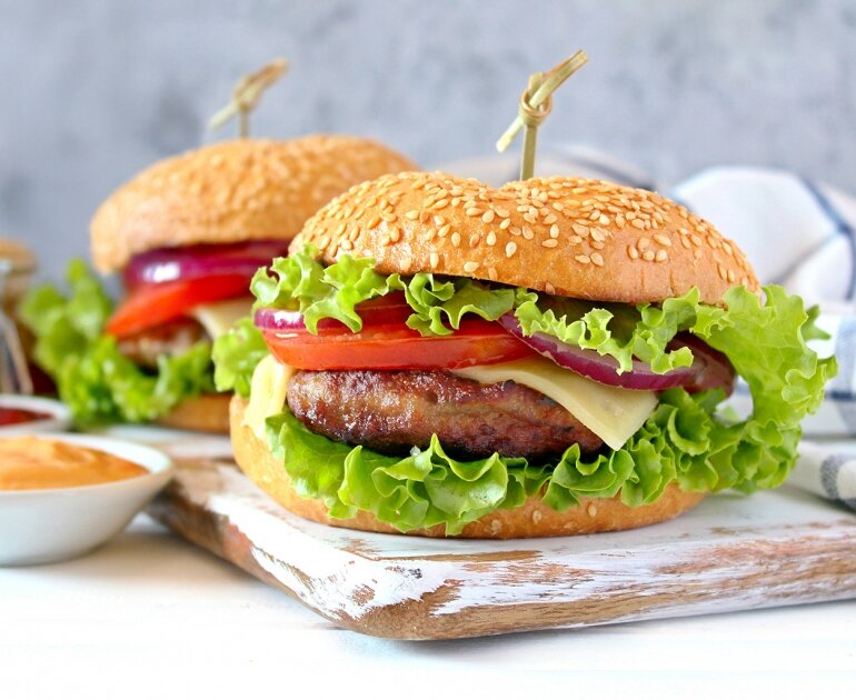 Double Bacon Turkey Burgers
