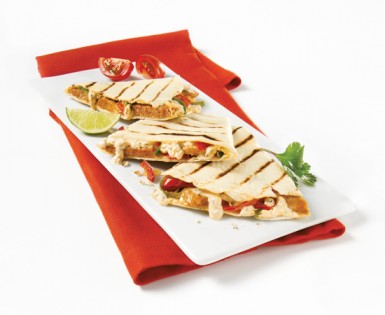 Quesadilla with Mild Toulouse Sausage and Boursin