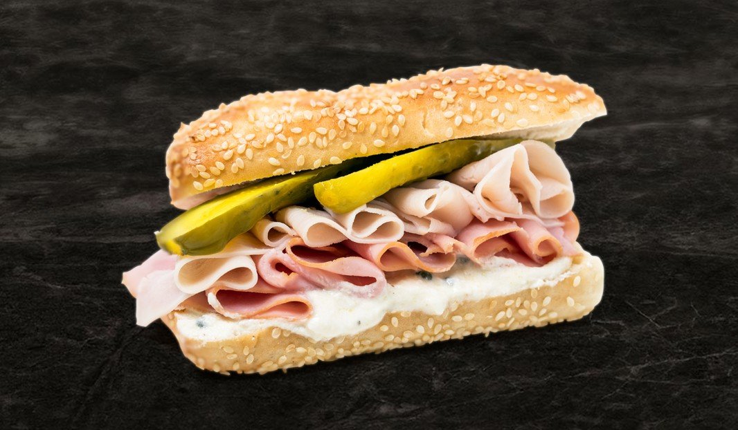 Ham, Turkey and Creamy Horseradish Sandwich