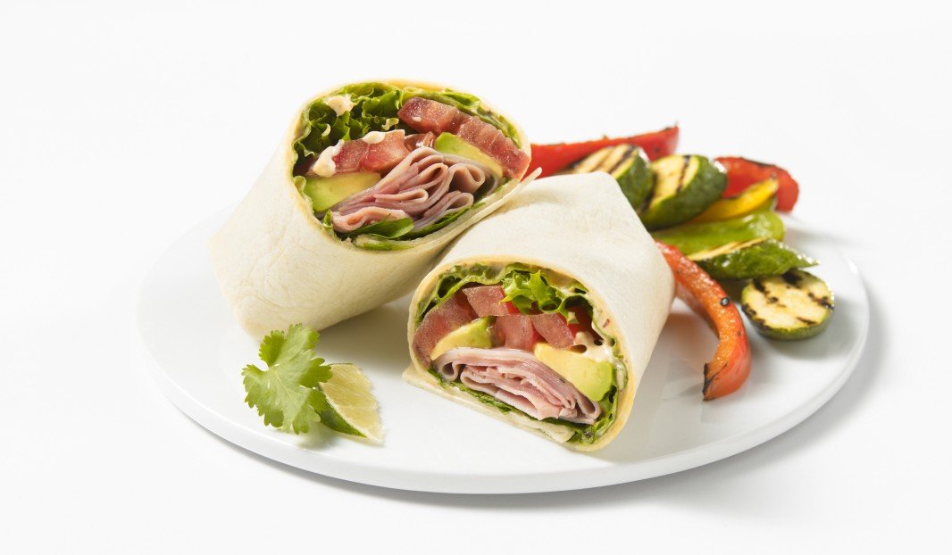 Tex-Mex wrap Cooked Ham with Chipotle Mayonnaise 