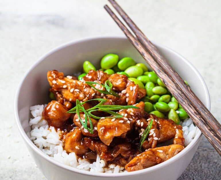 Bols repas de poulet Teriyaki
