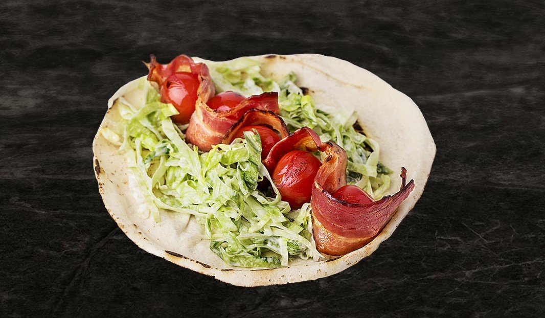 Spicy Bacon Tomato Pita