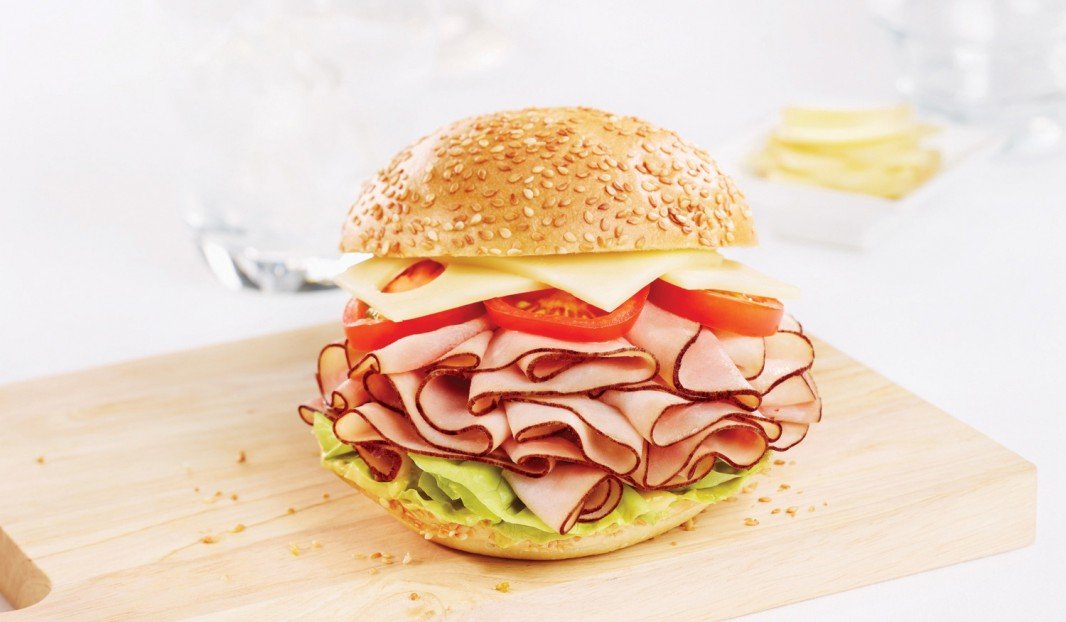 Kaiser Rolls with Black Forest Smoked Ham and Italian Mayonnaise