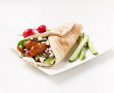 Pitas méditerranéens à la Merguez