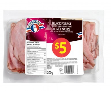 Duo émincés de jambon fumé forêt noire