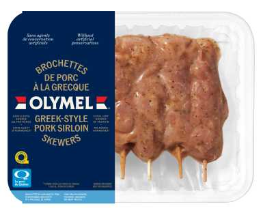 Greek-style pork sirloin skewers