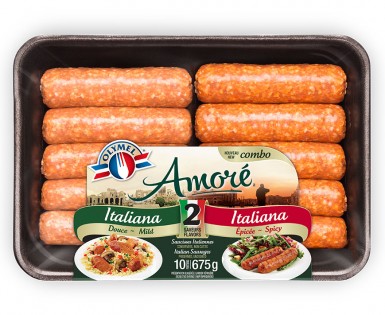 Combo Saucisses Italiennes douce et Italiennes épicée Amoré