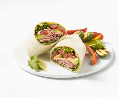 Wrap Tex-Mex au jambon avec mayonnaise Chipotle