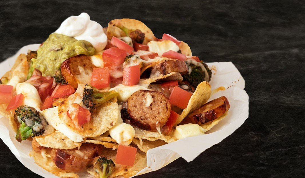 Sausage & Veggie Nachos