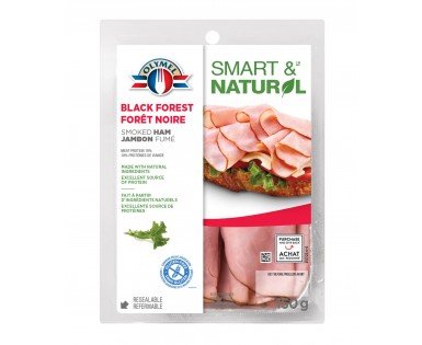 Jambon fumé forêt noire émincé Olymel Smart & Naturel