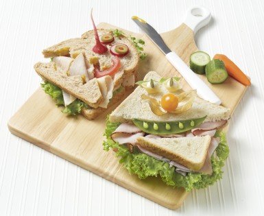 Sandwichs rigolos aux charcuteries