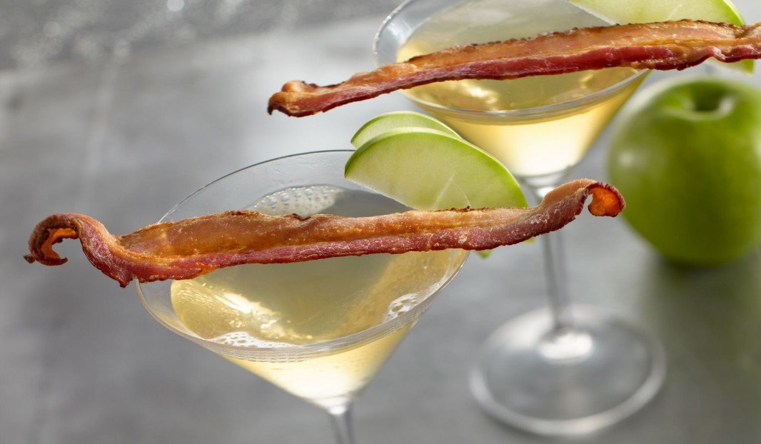 Apple bacon martini